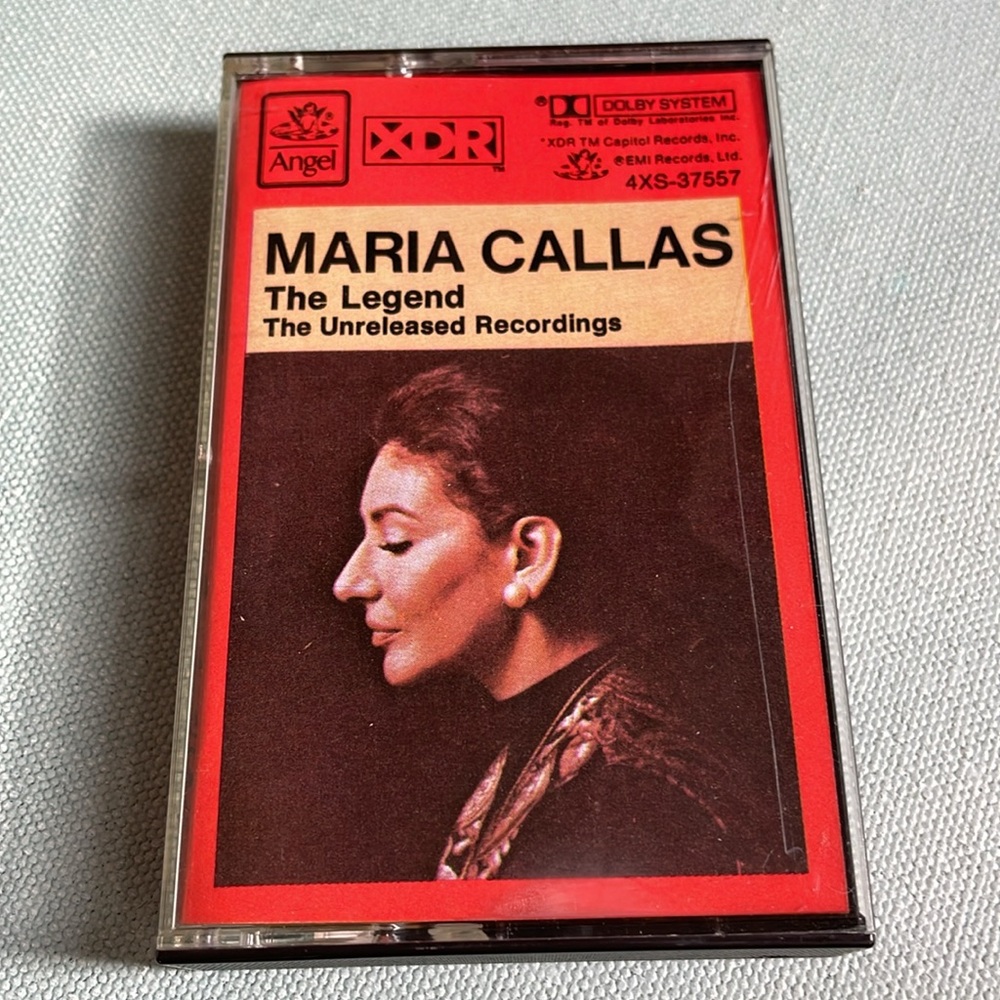 Maria Callas The Legend The Unreleased Recordings Cassette Tape